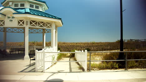 sea isle city gazebo and sign