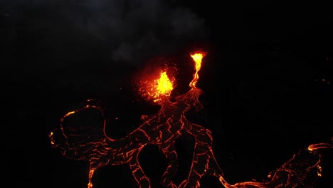 Volcán-Fagradalsfjall-En-Erupción-En-Islandia