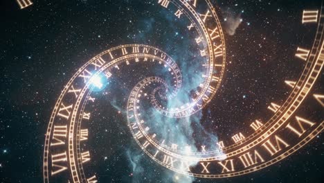 espiral del tiempo en el cosmos