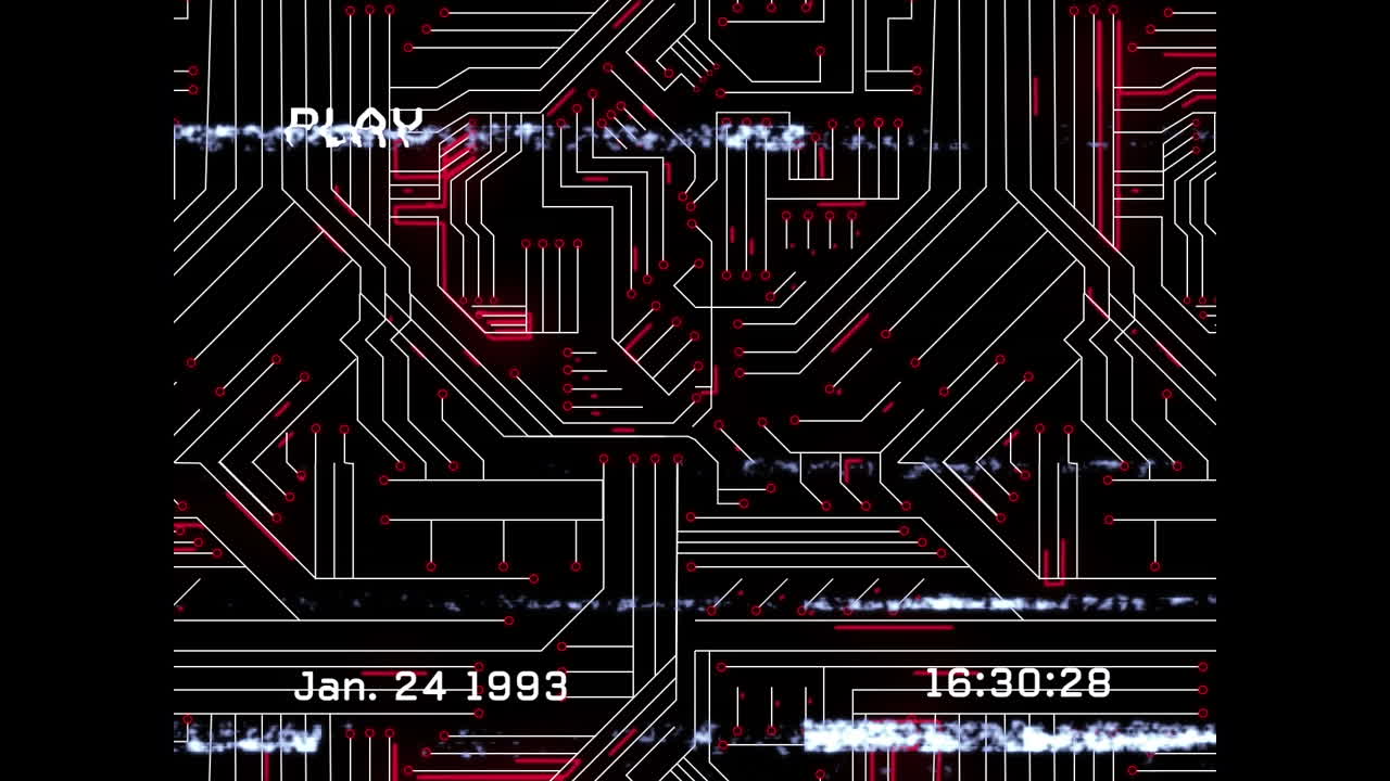 animación de la red de conexiones a través de interferencias