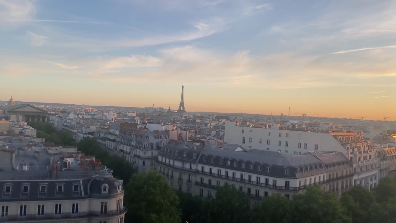 Paris Skyline at Sunset