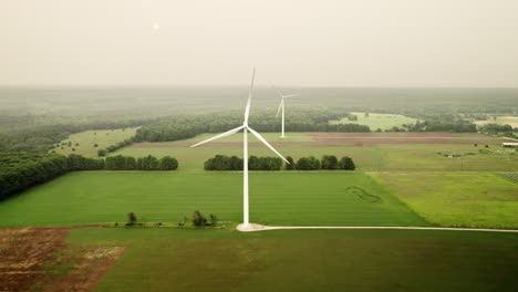 Drone-footage-of-a-wind-turbine-generating-energy-from-wind