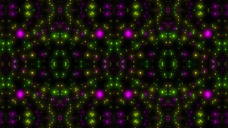 animación de caleidoscopio de partículas que emiten luz gráficos de movimiento