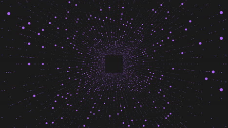futuristic black and purple background with scattered white dots