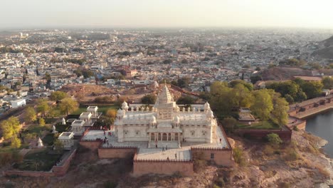 fly over jaswant thada, famous cenotaph in jodhpur, rajasthan