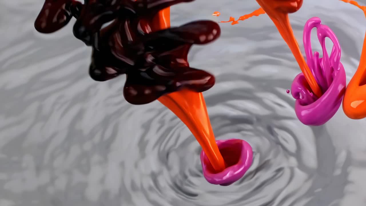 다채로운 페인트 스플래시