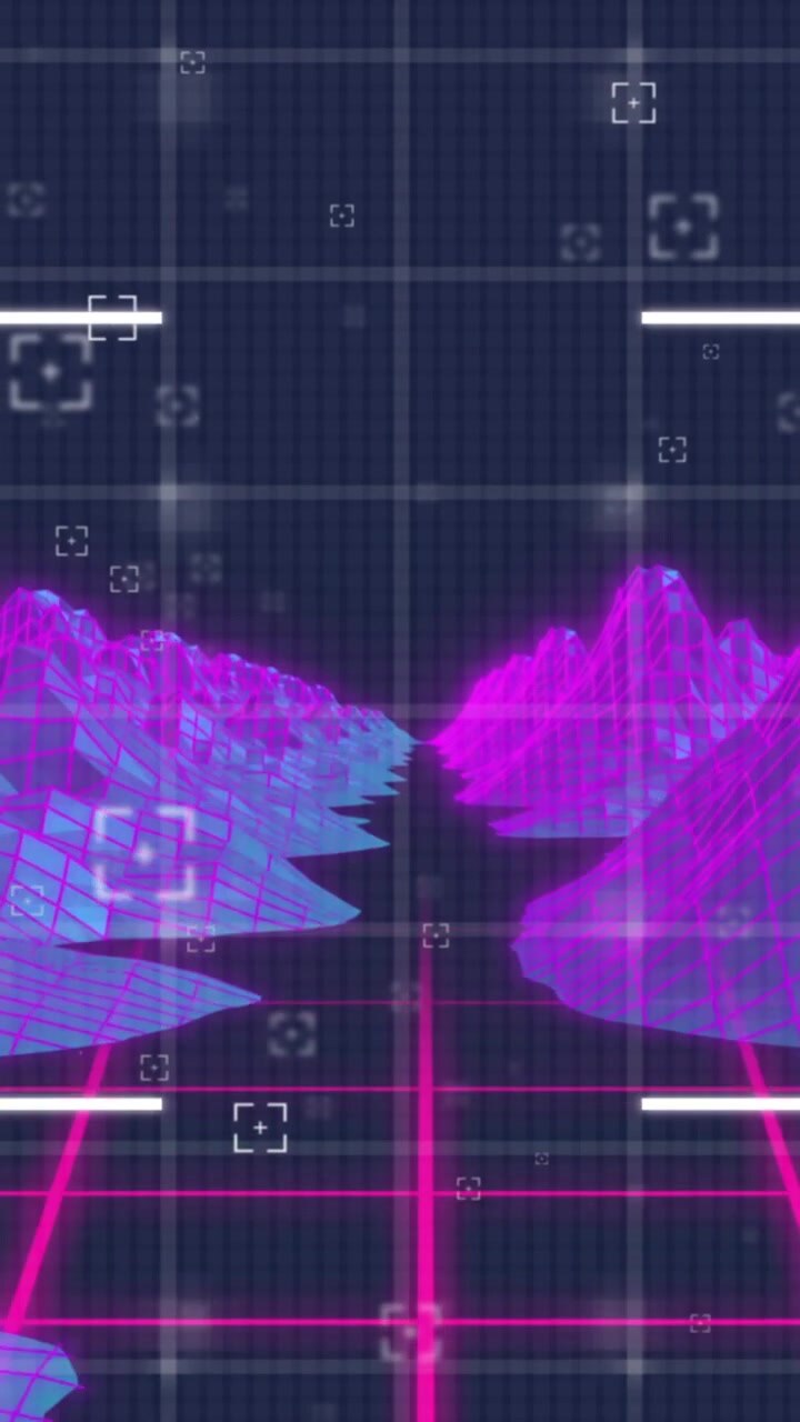 Animation of scope scanning over digital mountains