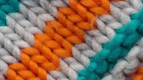 knitted fabric threads macro looped footage