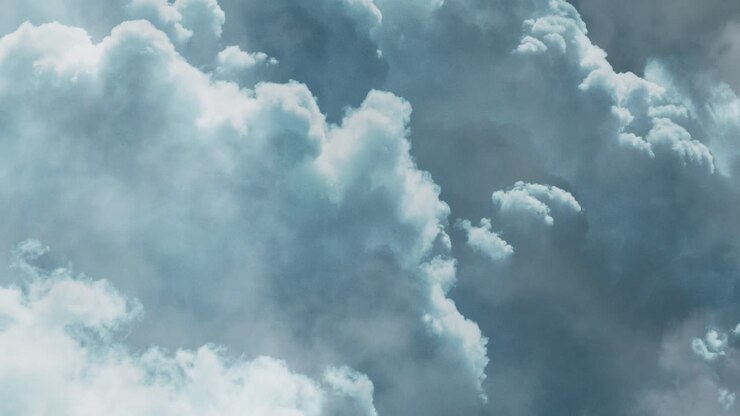 cumulonimbus cloud surface with flashes of lightning