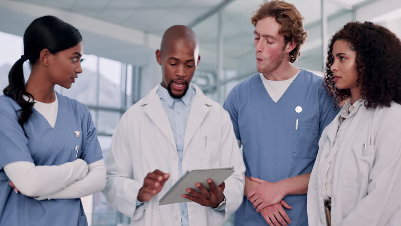 Medical team discussing patient care