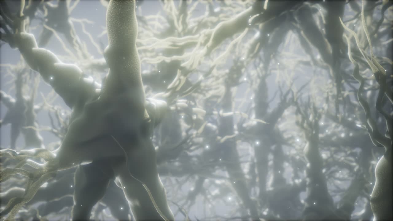 뇌 안의 신경 세포 네트워크를 통해 여행합니다.