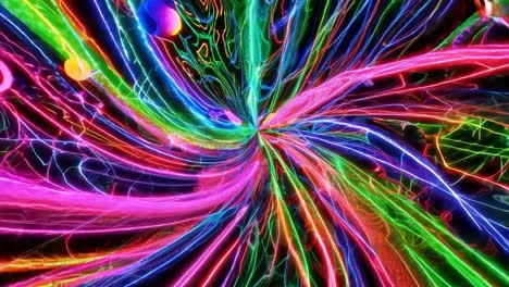 abstract psychedelic light lines