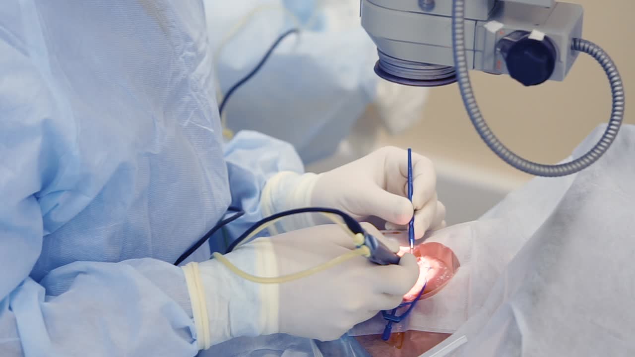 procedimiento de cirugía ocular