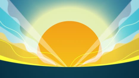 seamless loop abstract clean sunset product showcase background. cartoon backgrounds to offer a distinctive look according to your preferences.