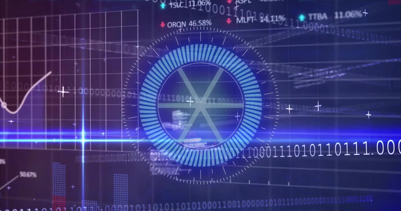 Animation of scope scanning and data processing