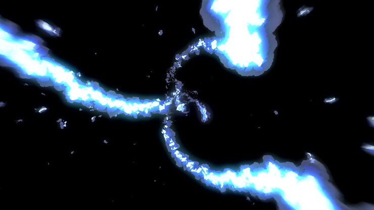 Animazione di nuvole di vapore. Animazione di fumo bianco in stile cartone animato, sfondo in loop con nebbia