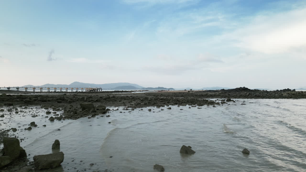 Coastal Landscape at Low Tide