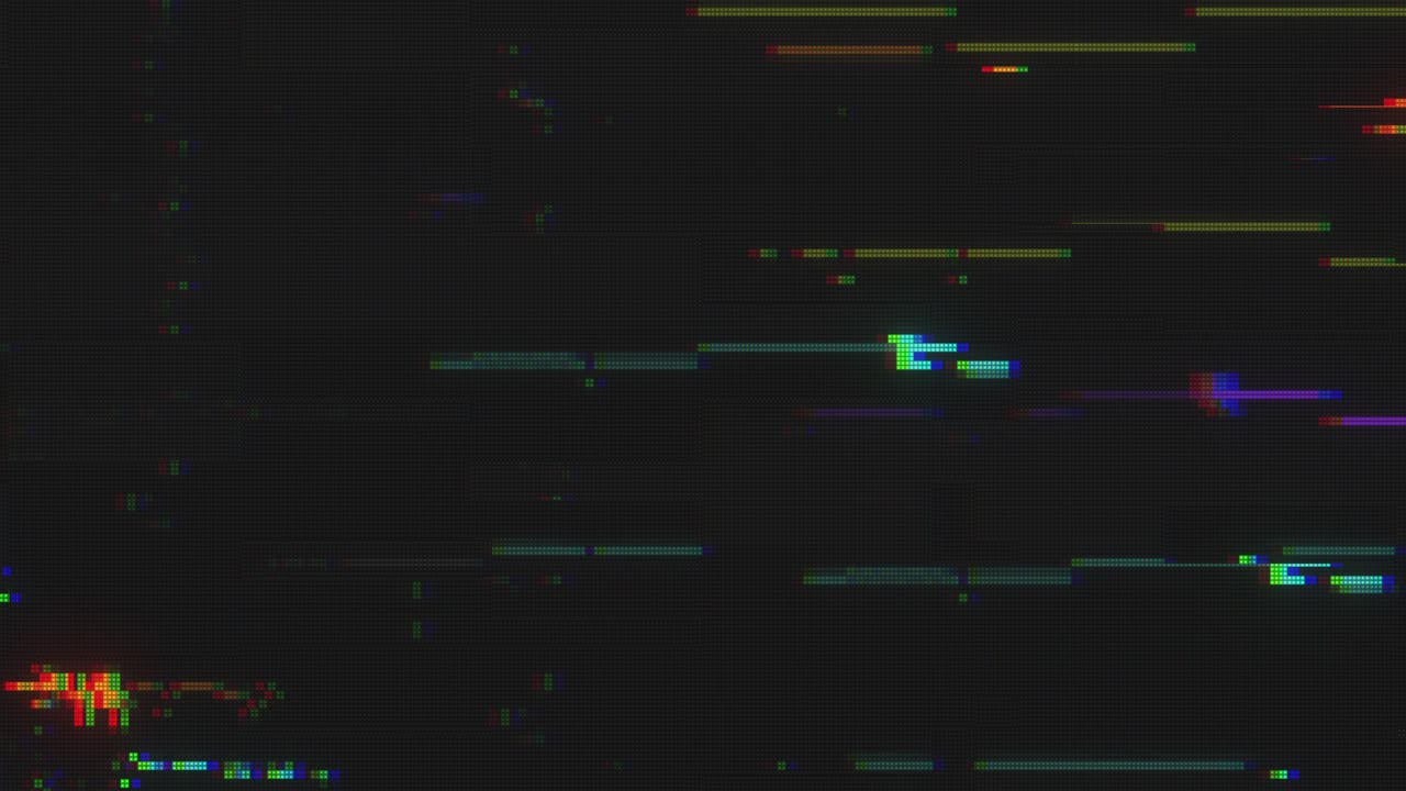 Unique Design Abstract Digital Animation Pixel Noise Glitch Error Video Damage