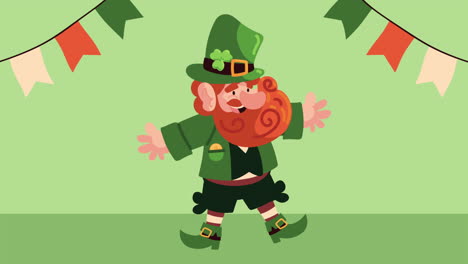 leprechaun character illustration for st. patrick's day