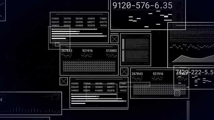 Animation of shapes over data processing