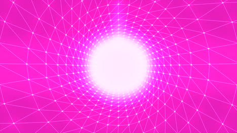 túnel geométrico rosa abstracto