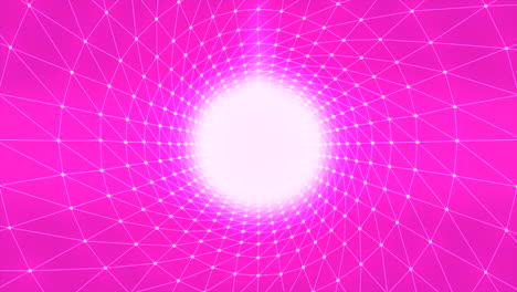 abstract pink geometric tunnel