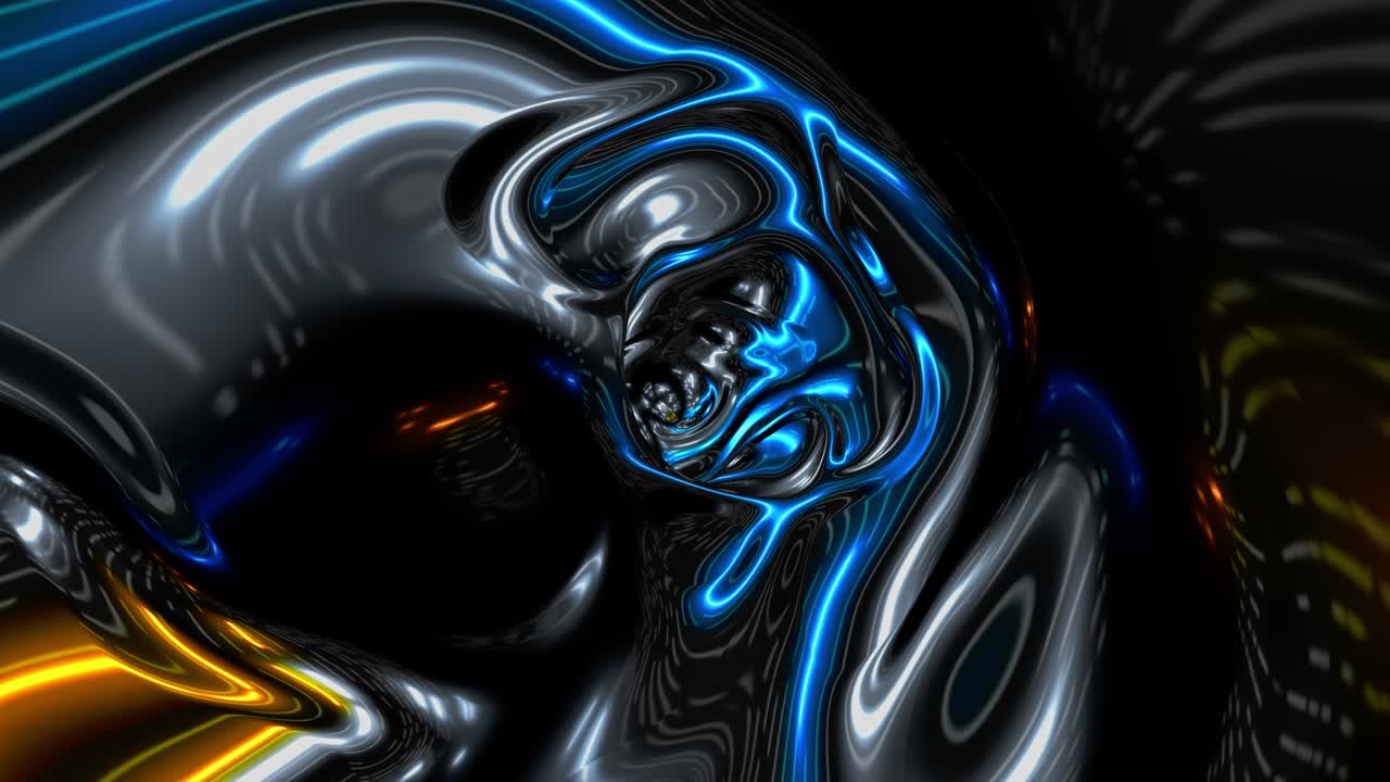 renderizado en 3d del túnel de neón, animación abstracta en 4k