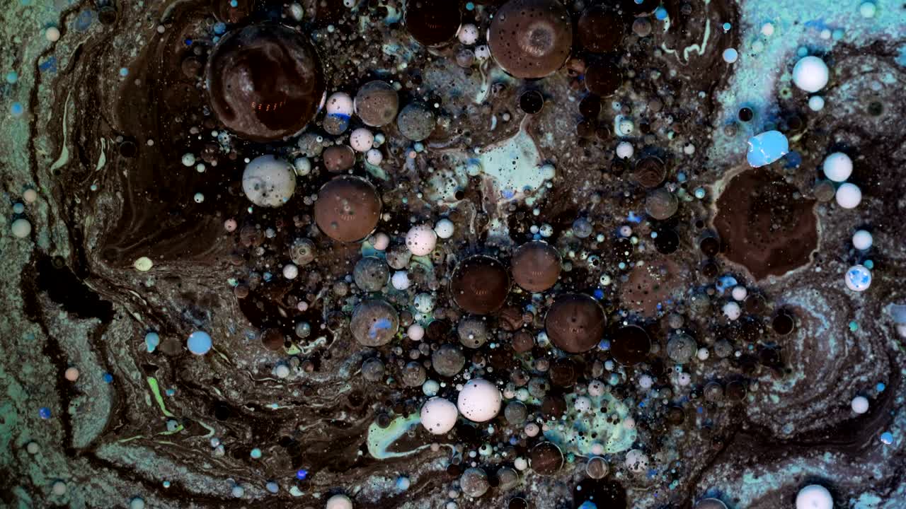 4k fondo de burbujas de aceite líquido abstracto