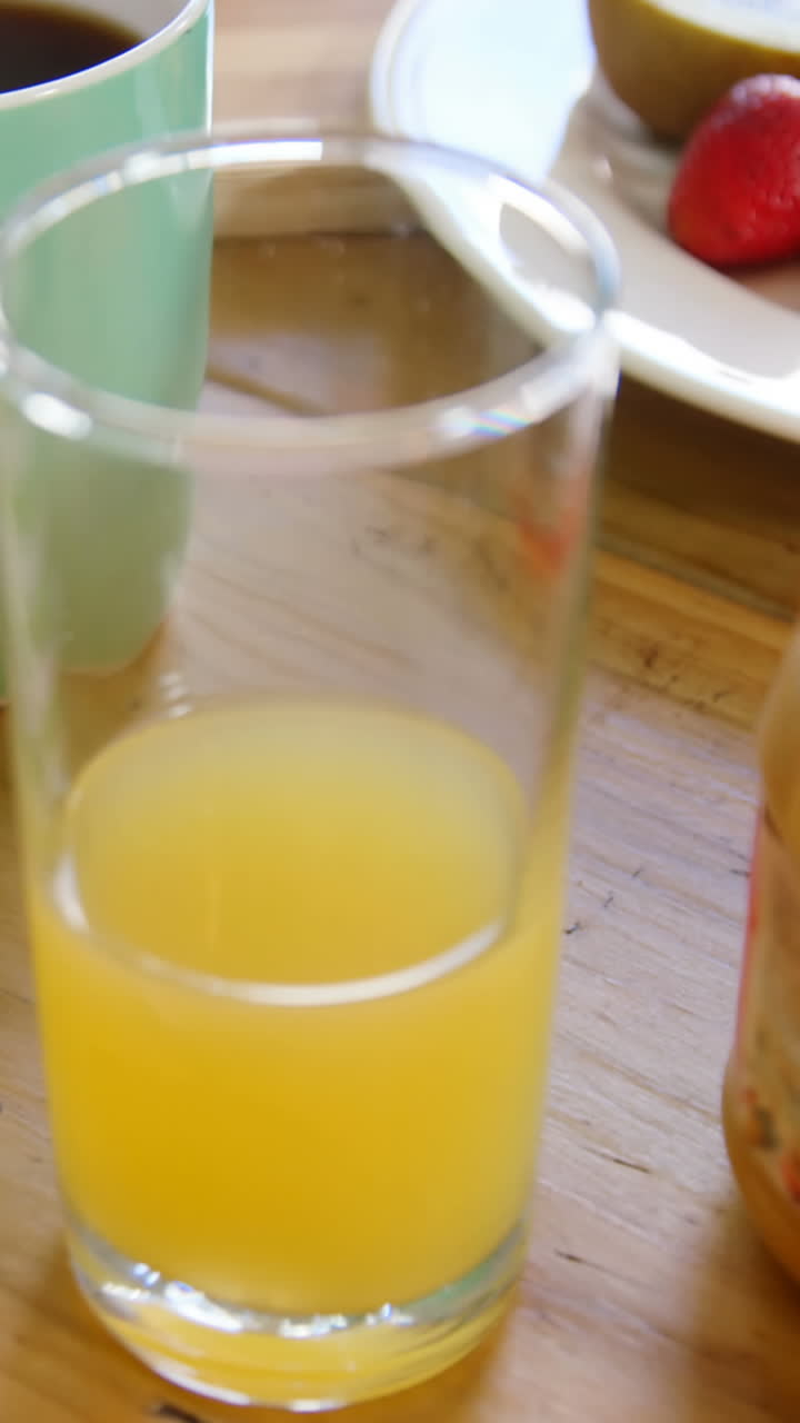 아침 식사 재료의 클로즈업