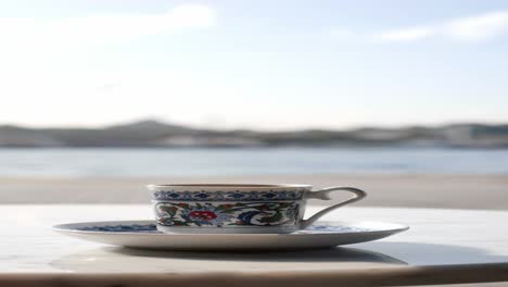 turkish coffee by the sea