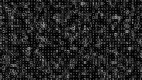 digital background binary code in numbers hud ui screen technological vj loop animation background 4k