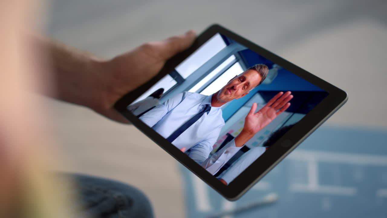 Videochiamata su tablet