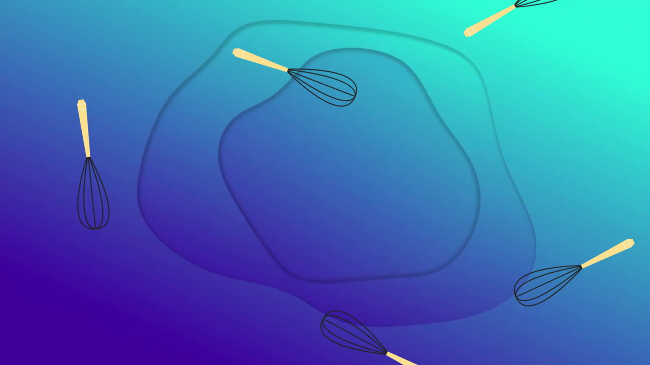 animación de batedores cayendo sobre un fondo azul