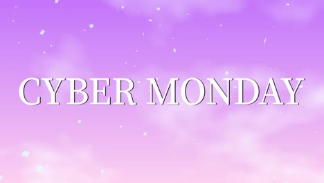ciber lunes venta evento texto animación gráficos en movimiento
