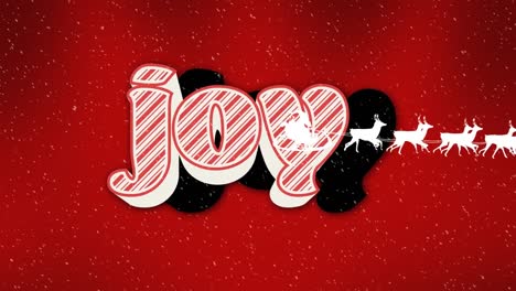 Animation-of-jolly-text-over-red-background