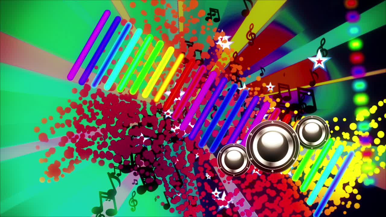 음악 스트럼 빈티지 vj 루프