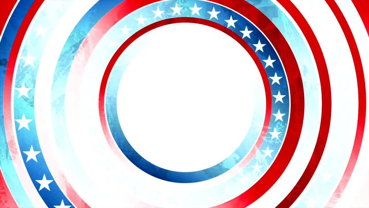 Fundo Animado com Conceito Grunge, Bandeira dos EUA e Movimento Abstrato