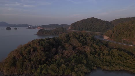 sunrise on malaysia tropical island langkawi, peaceful ocean