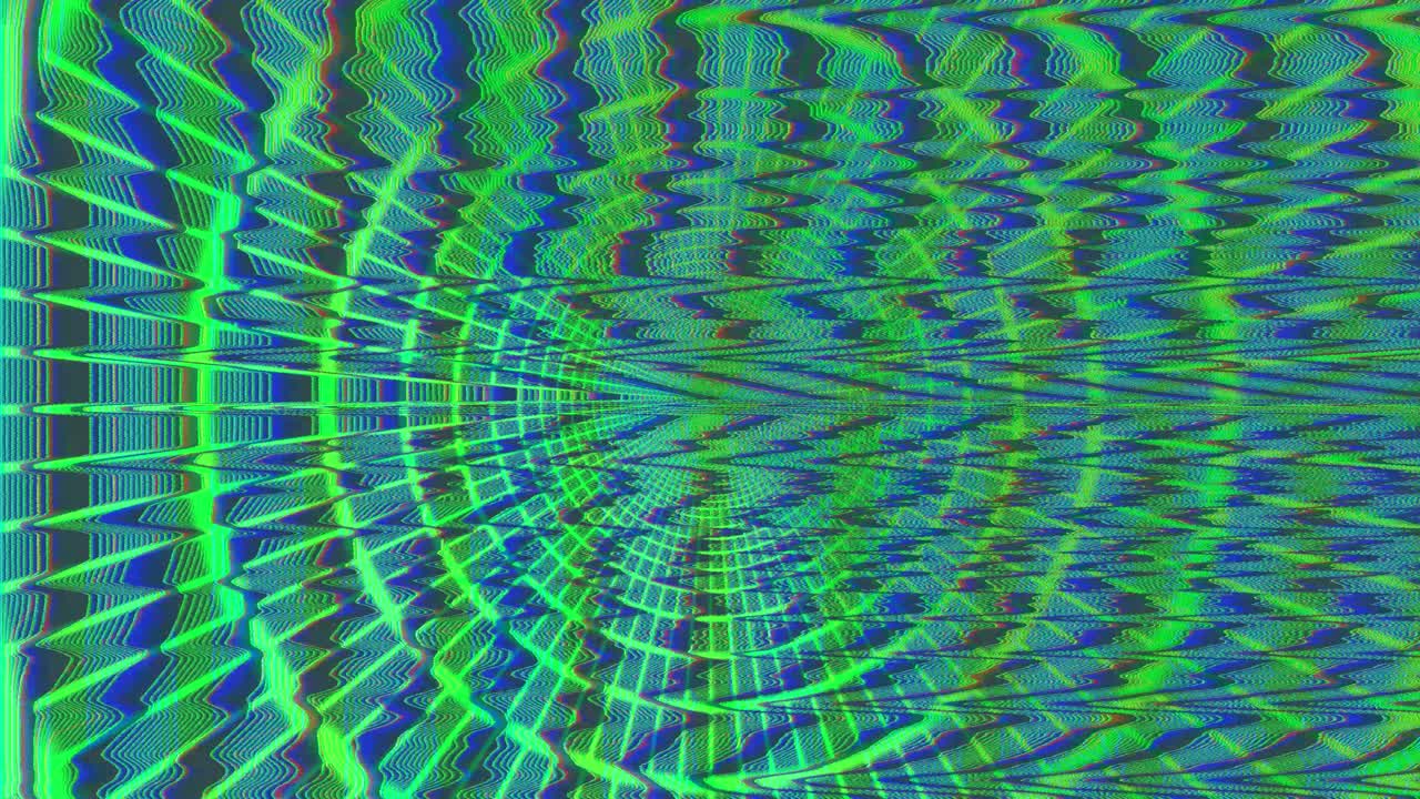 Retro Futuristic Glitch Grid Overlay with Vaporwave Aesthetic
