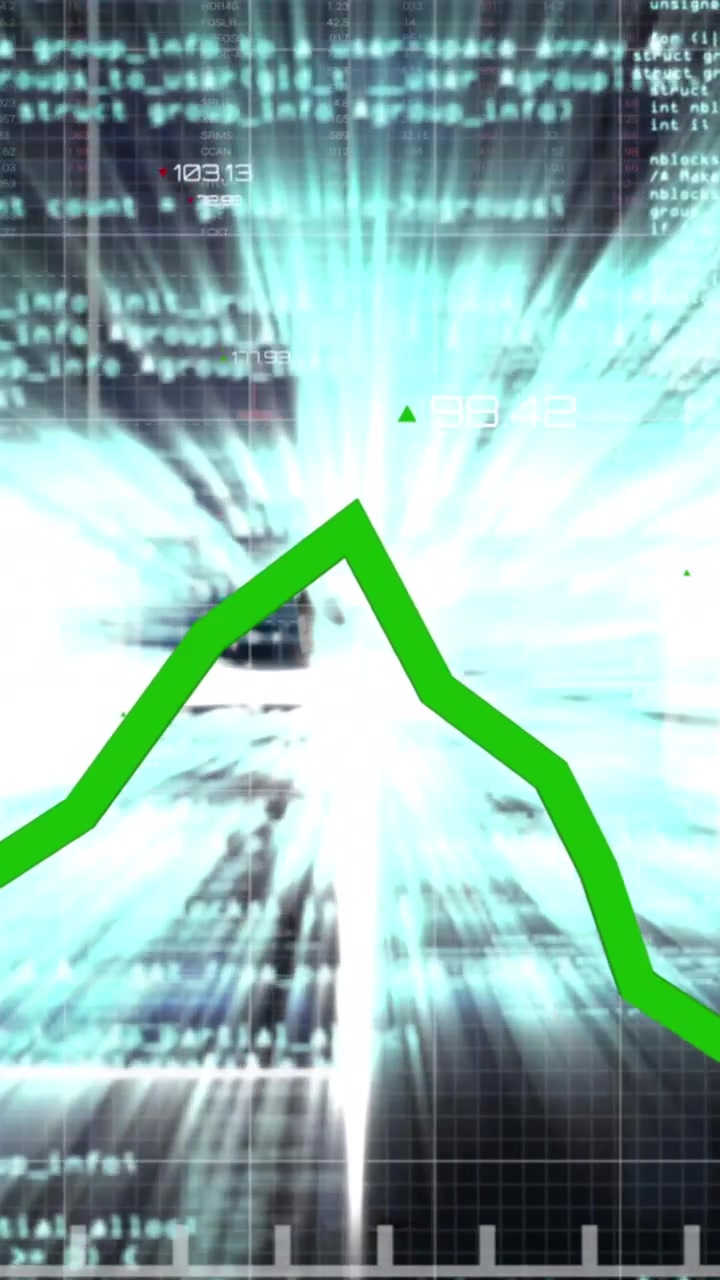 Animation of data processing over lights