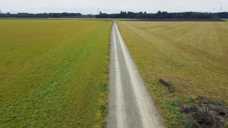 Un-Hombre-Solitario-Camina-Por-Un-Camino-De-Tierra