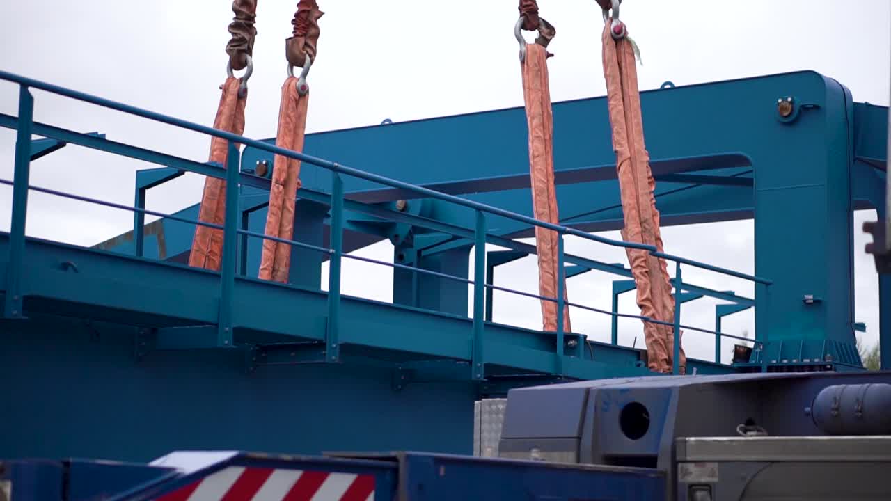 sección de puente de elevación de maquinaria pesada