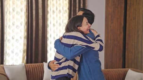 indian couple hugging and showing loving gesture