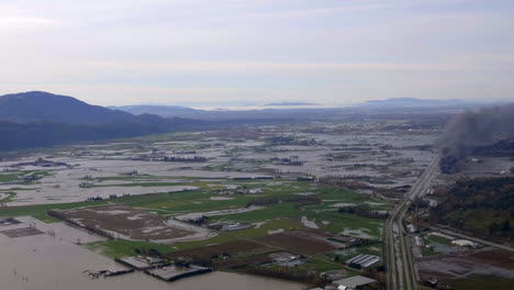 Überschwemmungen-Verwüsteten-Die-Gesamte-Gemeinde-Abbotsford-In-British-Columbia,-Was-In-Kanada-Zum-Ausnahmezustand-Führte