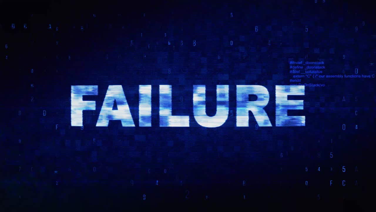 Error Message - Failure