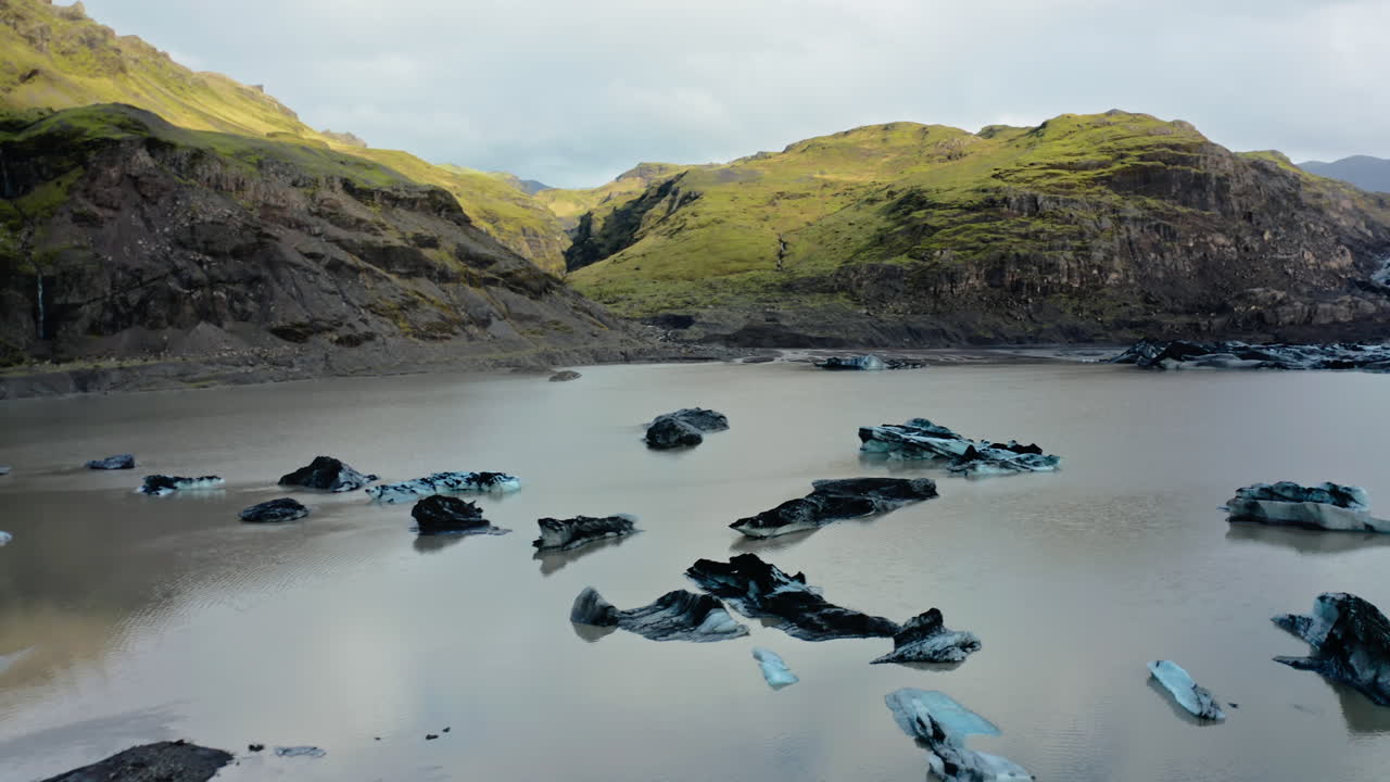 Glacier Lake Landscape in Iceland