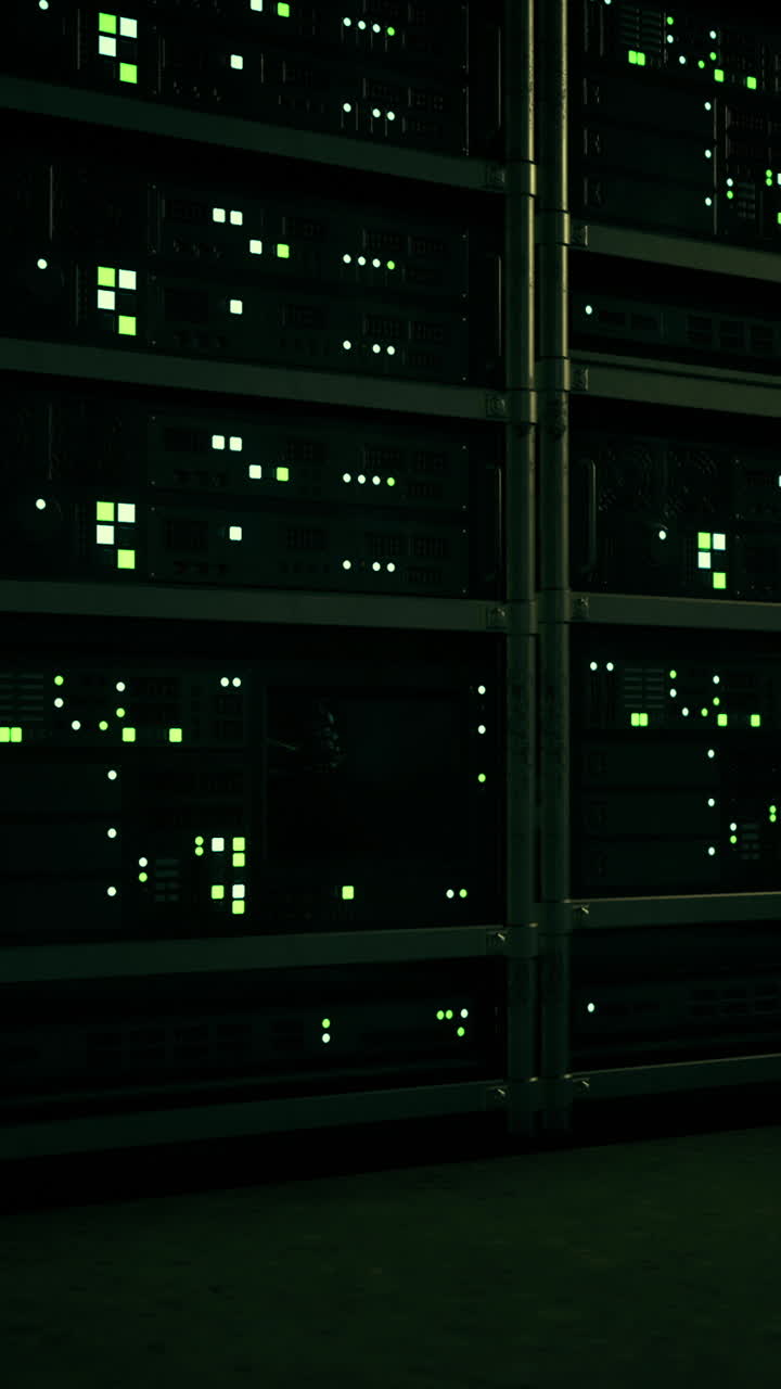 Lights flicker mysteriously in a tech control room during late hours