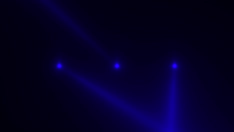 haces de luz azul brillante en el escenario