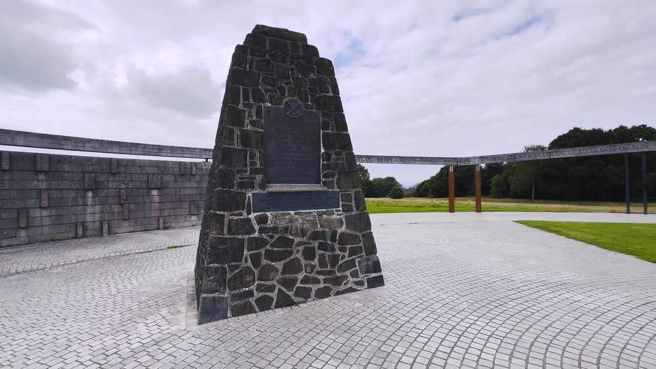 Site of the Battle of Bannockburn in Scotland. Monument to Robert the Bruce's victory in 1314