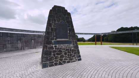 site of the battle of bannockburn in scotland. monument to robert the bruce's victory in 1314
